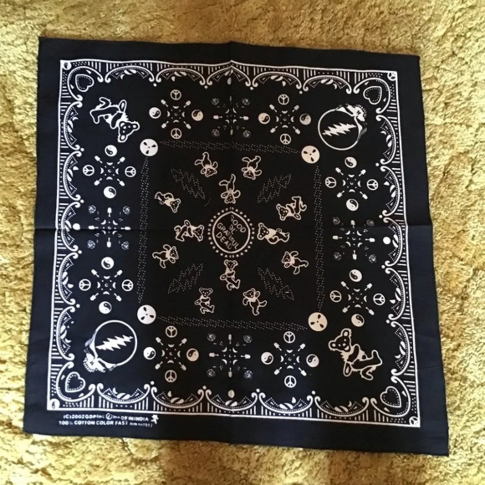 NWT Black Good old Grateful Dead bandana